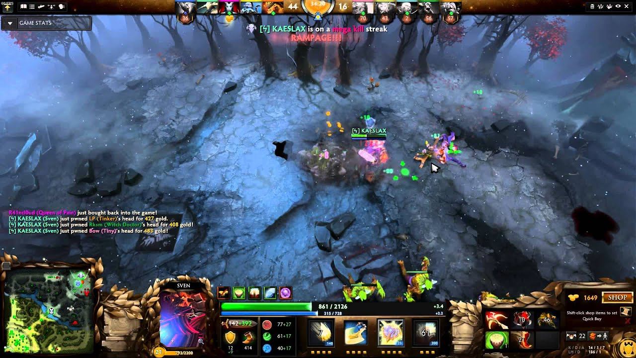 Dota 2 - Sven - CRIT-ical Buyback Rampage смотреть онлайн