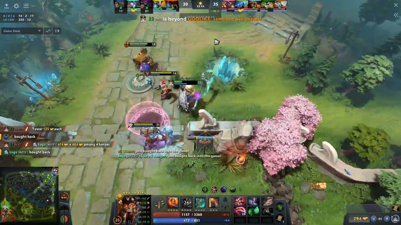 Dota 2 Highlights WRAITH KING 23Savage TOP 1 смотреть онлайн