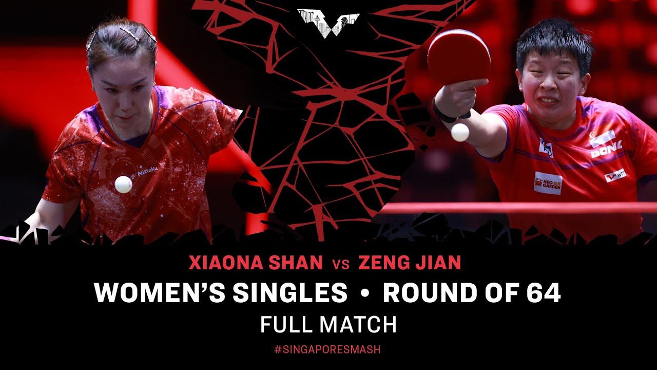 FULL MATCH | ZENG Jian vs Xiaona SHAN | WS R64 | #SingaporeSmash 2024 смотреть онлайн