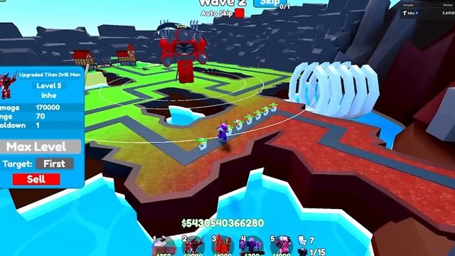 THE UPGRADED TITAN DRILL MAN IS OVERPOWERED.. (Toilet Tower Defense) смотреть онлайн