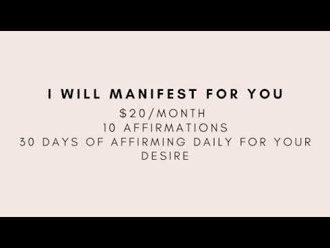 I will manifest for you! Boost your manifestations now! - $20/month