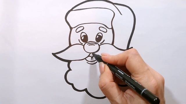 ДЕД МОРОЗ / САНТА КЛАУС раскраска / Нарисуй Ка смотреть онлайн