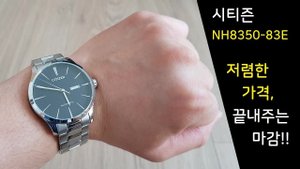 시티즌 NH8350-83E 오토매틱 시계 - 날짜, 요일기능에 뛰어난 마감까지 10만원 초반대 가격이 실화?