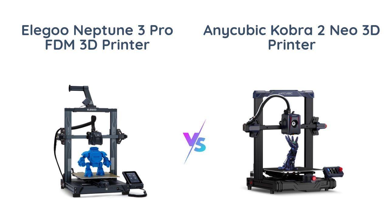 ELEGOO Neptune 3 Pro vs Anycubic Kobra 2 Neo 🔥 Which 3D Printer is Better? 🤔