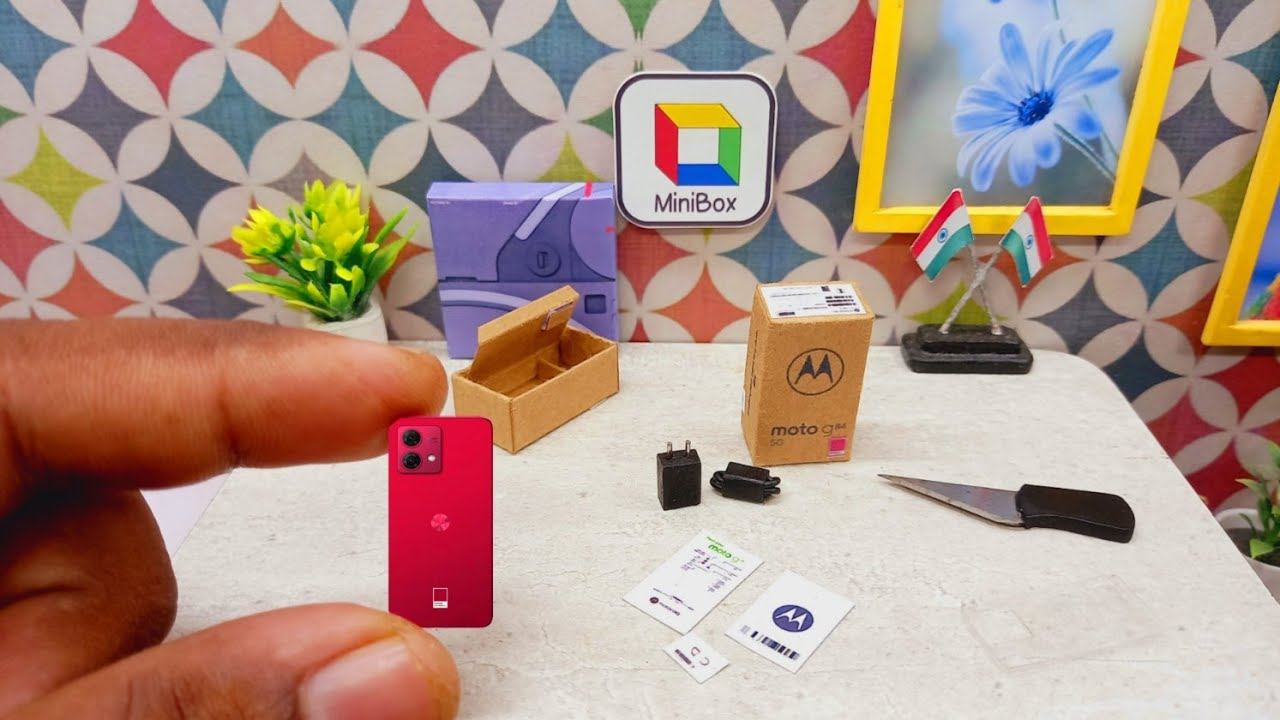 Mini phone moto g84 5G unboxing | Minibox | Miniature phone