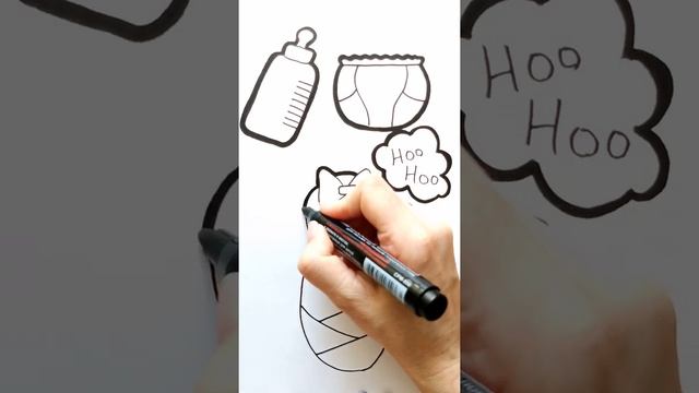 Обрисовываем контур младенца / Нарисуй Ка / Shorts смотреть онлайн