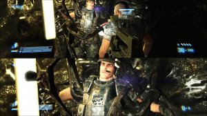 Aliens Colonial Marines Xbox 360 Split Screen Gameplay
