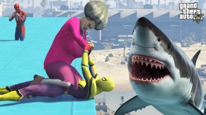 WHY SCARY TEACHER 3D KILLED YELLOW SPIDERMAN?SPIDER-MAN REMASTERED AS THOR VS MISS "T " SHARK BATTL