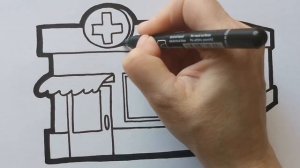 Как нарисовать АПТЕКУ / раскраска для детей / Нарисуй Ка