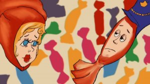 "Леденец  и Конфетка" Сказка про конфеты для всей семьи. Вечера у камина