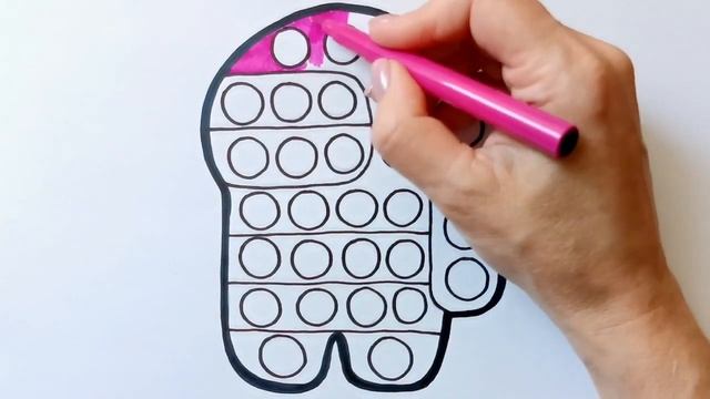 POP IT AMONG AS / ПОП ИТ АМОНГ АС / УЧИМСЯ РИСОВАТЬ И РАСКРАШИВАТЬ / НАРИСУЙ КА смотреть онлайн