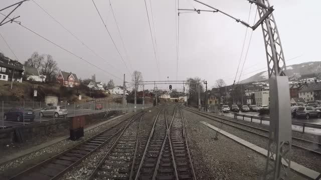 Норвегия. Вид из кабины машиниста. (Bergen - Ål) смотреть онлайн