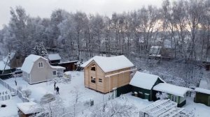 Строительство дома 8 х 9 м из профилированного бруса