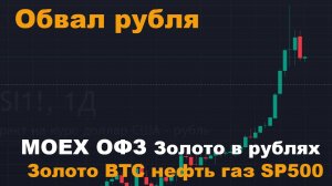 Прогноз курса рубля, ОФЗ, Мосбиржа, нефть, газ, золото, золото  в рублях, BTC, SP500