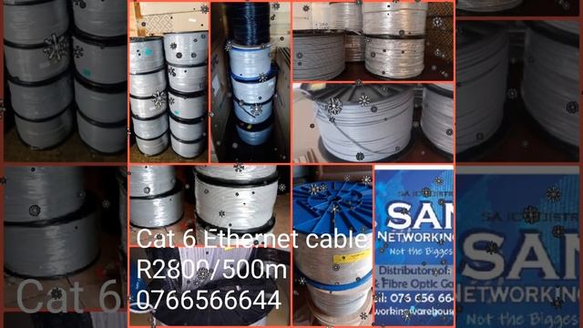 Cat 6 solid copper Gigabit LAN cable. R2800/500m. We courier nationwide. WhatsApp 07*66*56*66*44 смотреть онлайн