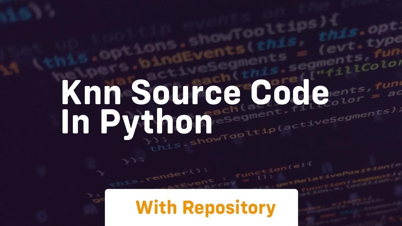knn source code in python