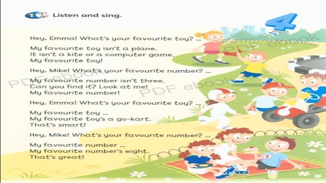Super Minds Student Book 1 Unit 2 page 24 Audio 33 Let's Play Listen and Sing смотреть онлайн