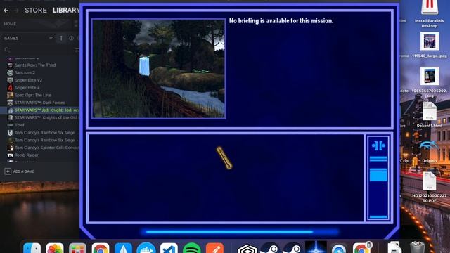 Star Wars: Jedi Knight Jedi Academy - CrossOver 21 - M1 Macbook Air смотреть онлайн