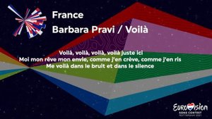 Barbara Pravi - Voilà / France 🇫🇷 / (Lyrics) Eurovision 2021