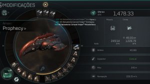 Eve Echoes - 8 - 9 min t8 encontro Melhor fit Prophecy PVE Full Damage