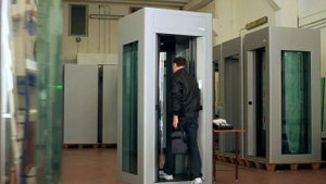 Демонстрация работы функции "первого входа" - Шлюзовая кабина ETE Cherry