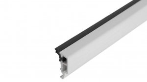 Штапик для пластиковых окон KBE белый 8 мм (стеклопакет 28-36 мм) чёрный уплотнитель 58мм/70мм