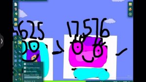 Algodoo numberblocks cube 1 to 27000