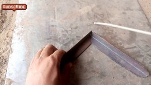 Very Easy Angle Iron Cutting 90 degree Trick / Metal tools