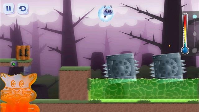 Котик Кексик играет в Капельку #3 / Запутался на уровне / Лизун глазастик из воды смотреть онлайн