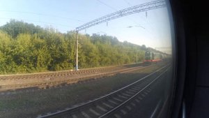 Тепловоз ЧМЭ3-6949 с грузовым поездом станция Прибытково 17.07.2016