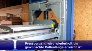 Горизонтальный пресс Presona LP 50 VH2 для вторсырья и отходов. http://www.netmus.ru