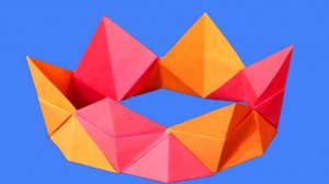 Как сделать корону из бумаги своими руками Оригами корона