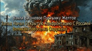 Украинский фронт-ВС РФ Взяли Вишневое Пустынку Желтое Запад Начал конфронтацию  С Россией