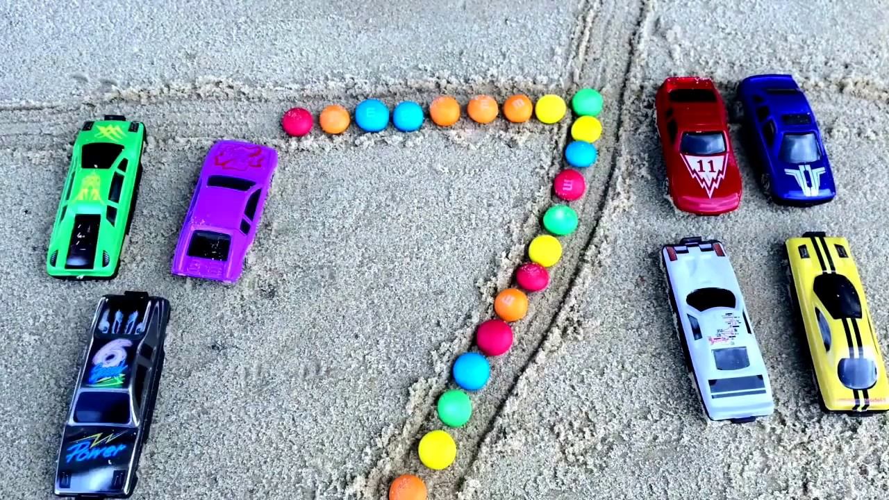 Мультик про машинки  - анимация, учим цифры.  Сars count learning