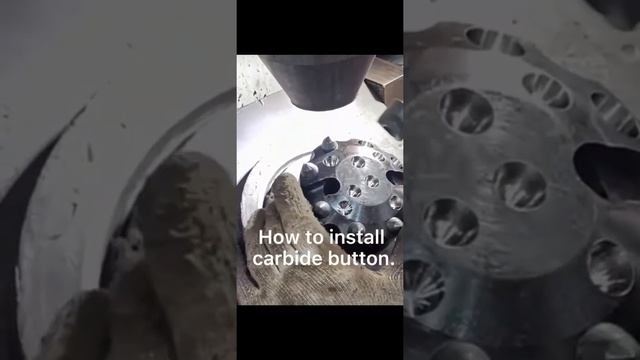 install carbide buttons