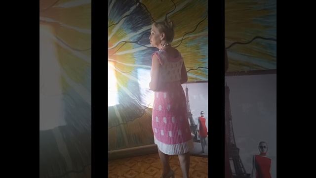 Платье ручной работы "Горошек". Вискоза.Крючок.