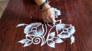 Simple Easy apartment kolams (5×1) dot's...