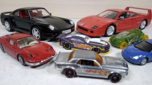 Старые модели 1/24 от Sunny Side и машинки Hot Wheels