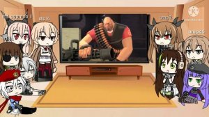 girls frontine react Meet the Heavy tf2 5