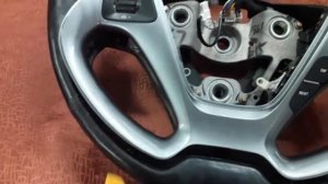 Замена оплетки и покраска накладки руля своими руками легко КИА РИО 2016 г.в.