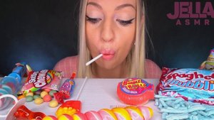 ASMR EATING LOLLIPOP, MIX CANDY, CHUPA CHUPS, SOUR SPRAY, CHEWING GUM 막대사탕 사탕 (SWEET FOOD) MUKBANG먹