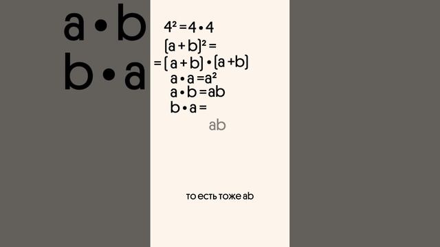 Почему (а + b)² ≠ a² + b²?
#егэ #математика #вебиум