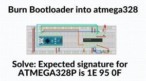 Atmega328 Arduino Bootloader |  Expected signature for ATMEGA328P is 1E 95 0F