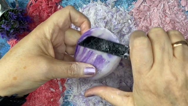 Asmrsoap. Dalanчик💜💜💜Режу мыло, релакс, красивая стружка.