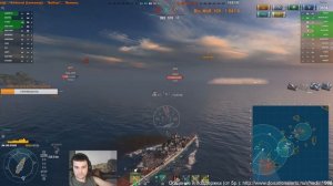 Atago японский прем крейсер VIII уровня - Фармит и дамажит. WoWs Атаго
