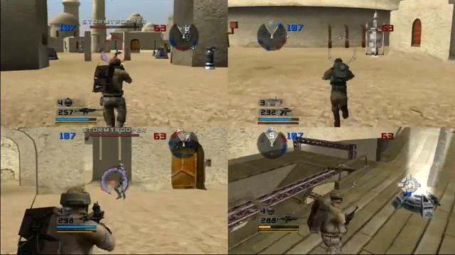 Star Wars BattleFront 2: Galactic Conquest 4 Player SplitScreen #3 смотреть онлайн