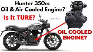 Royal Enfield Hunter 350 - Oil Cooled Engine? | How RE New 350cc Air/Oil Cooled Enfield works?