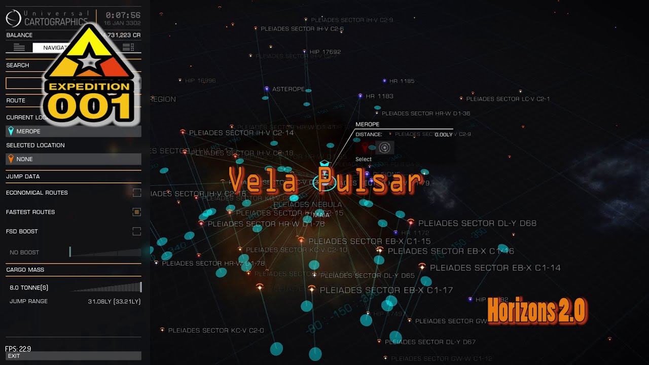 Vela Pulsar - Elite: Dangerous - Horizons