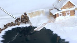 DIY Диарама "Снежный пейзаж"