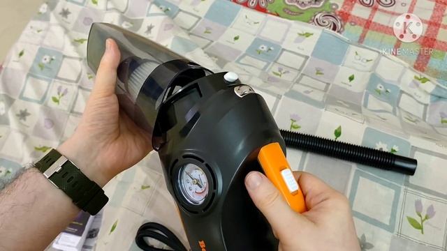 Unboxing | Bergmann CYCLONIC 2 in 1 Car Vacuum Cleaner + Inflator | Car vacuum cleaner | Reviews смотреть онлайн